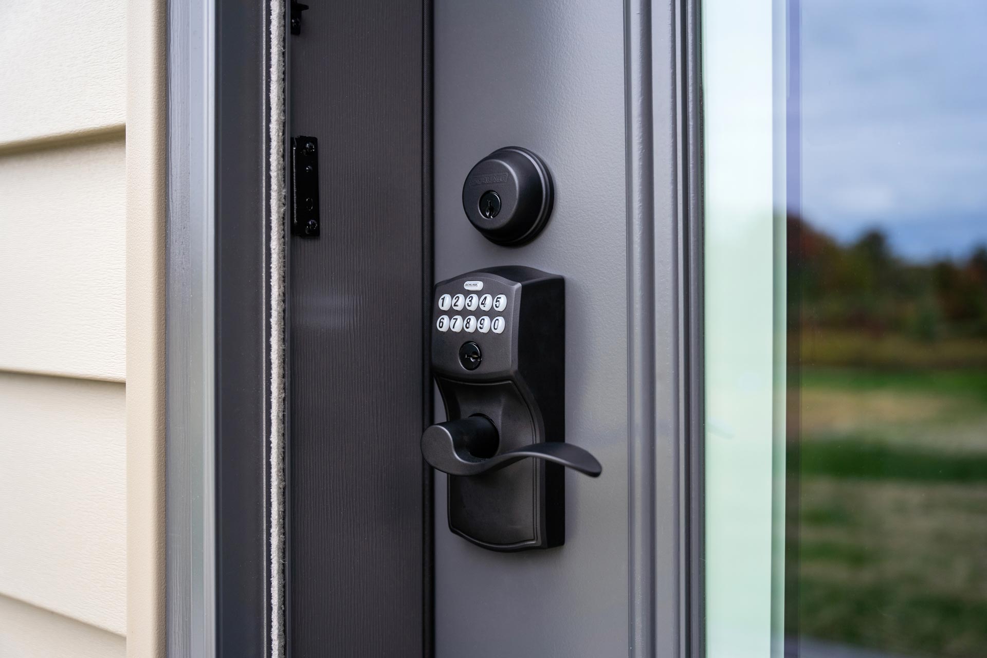 Schlage® Electronic Keypad Deadbolt in Black