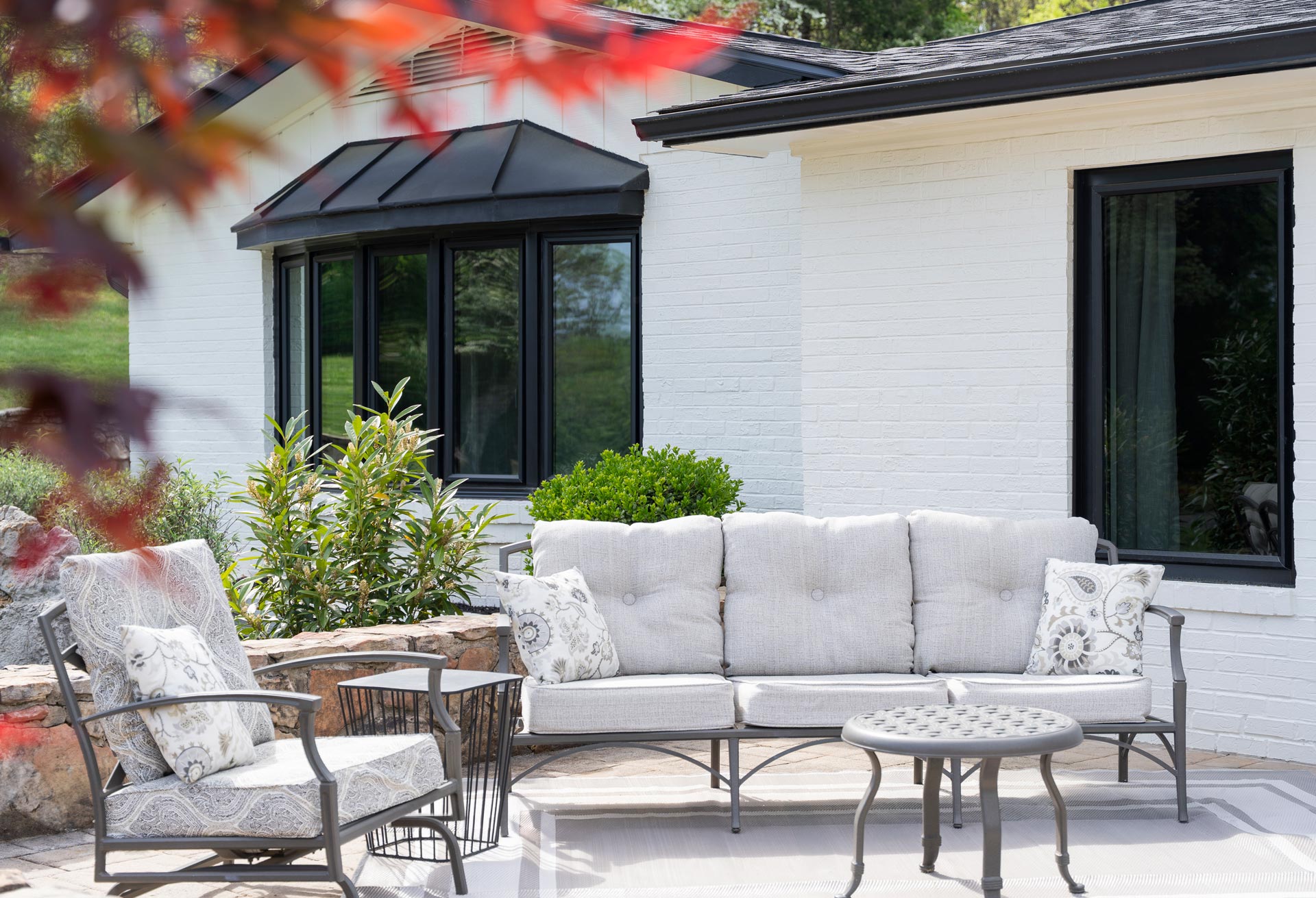 Endure™ Bow and Casement Windows in Textured Matte Coal Black