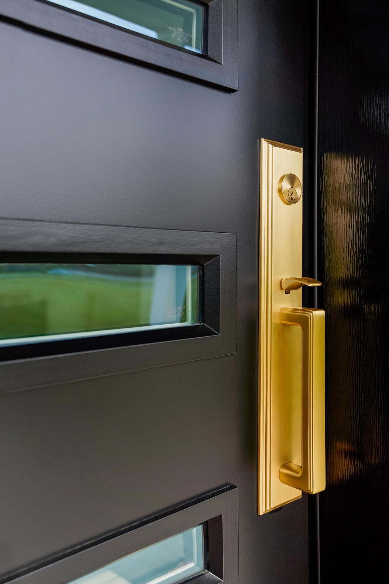 Emtek® Melrose Entry Door Hardware in Satin Brass
