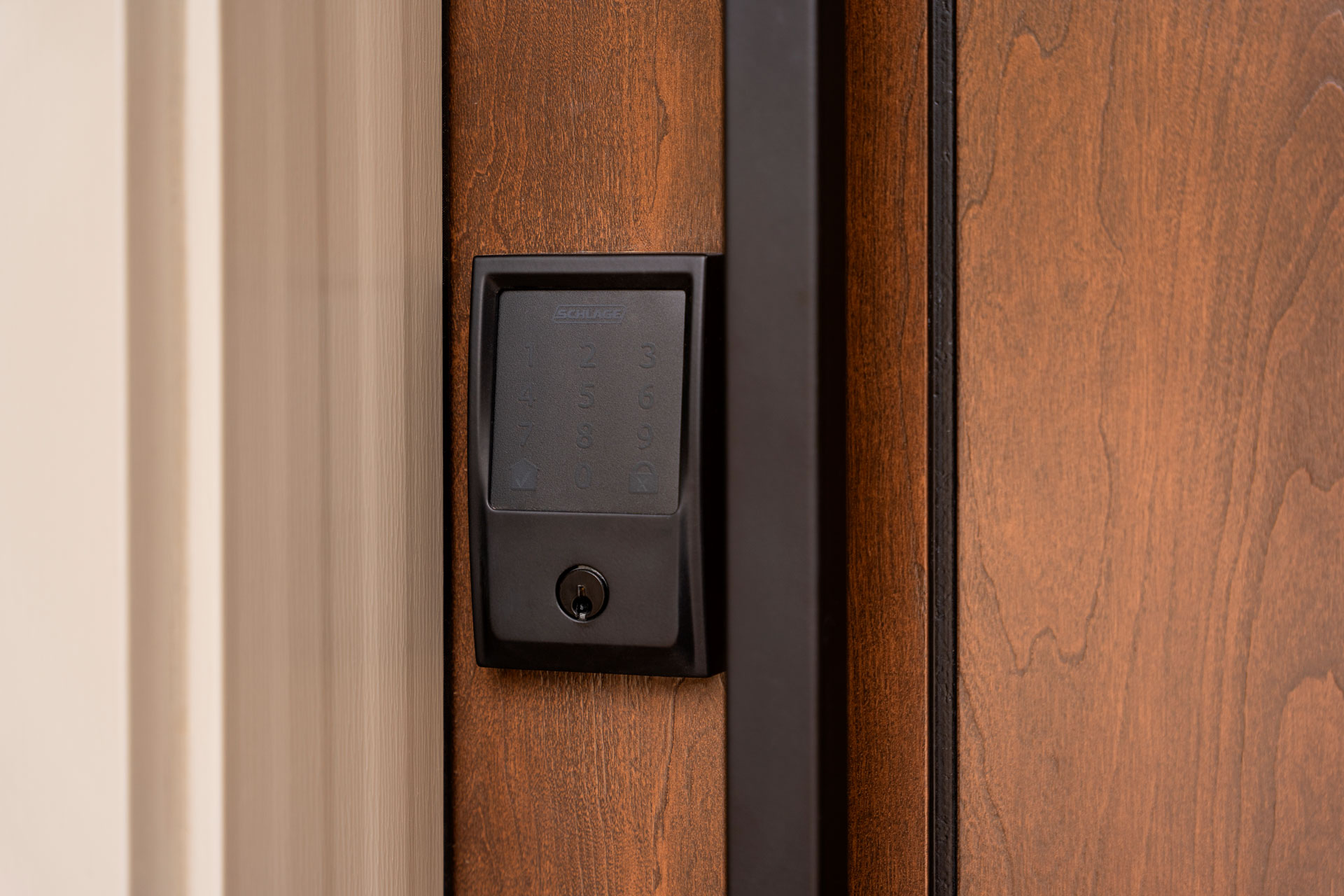Schlage® Encode Plus™ Smart WiFi Entry Door Deadbolt in Black with Century Trim