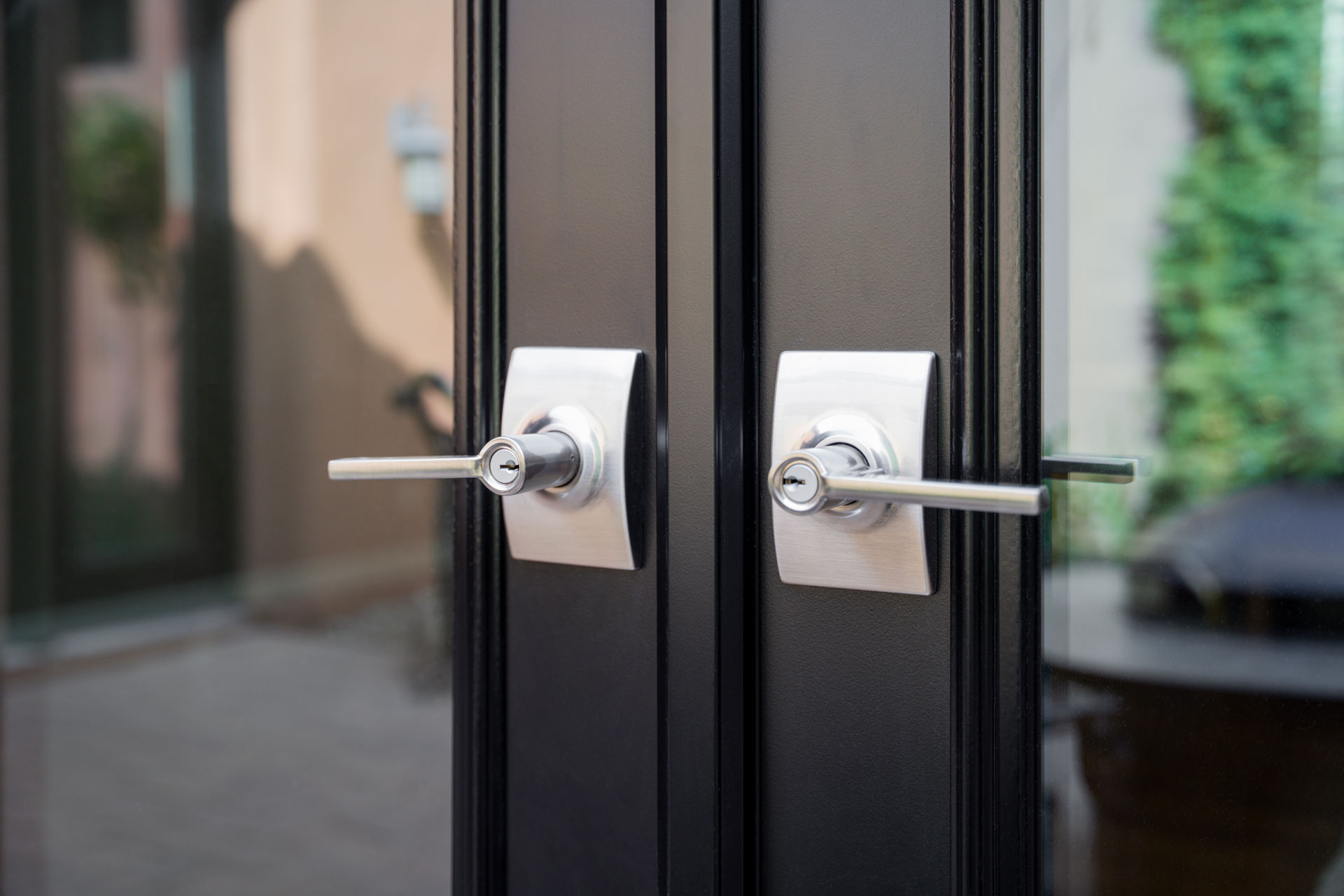 Schlage® Classic Latitude Lever Entry Door Hardware in Satin Nickel with Century Trim