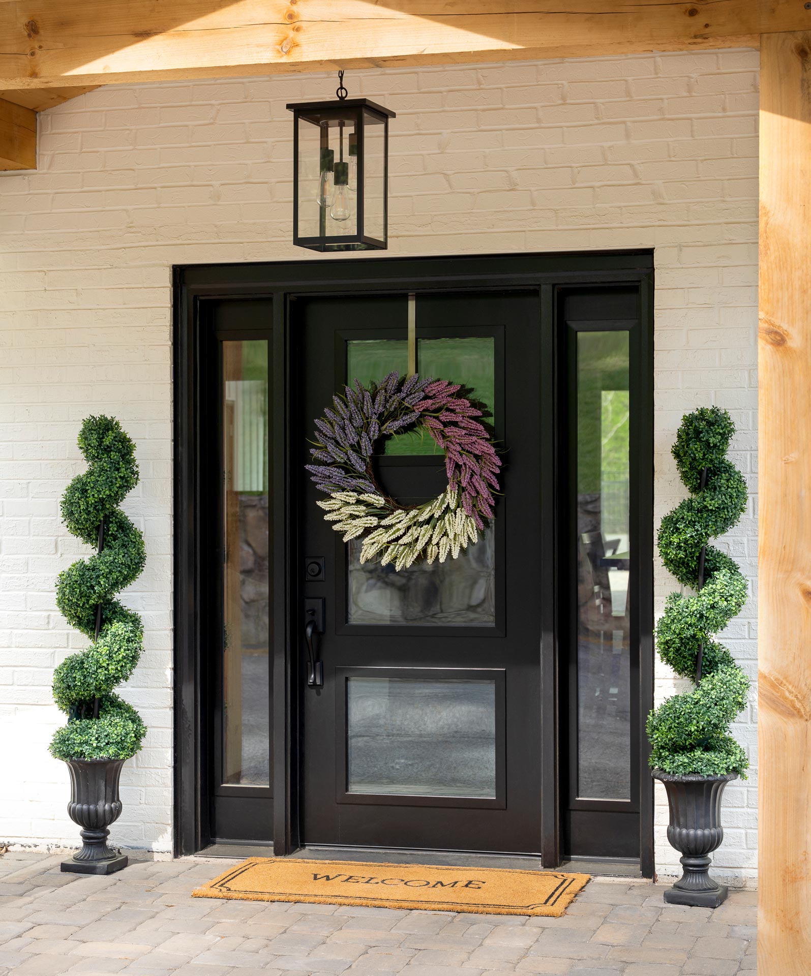 Signet® Smooth 113 Entry Door with 160 Sidelites in Coal Black