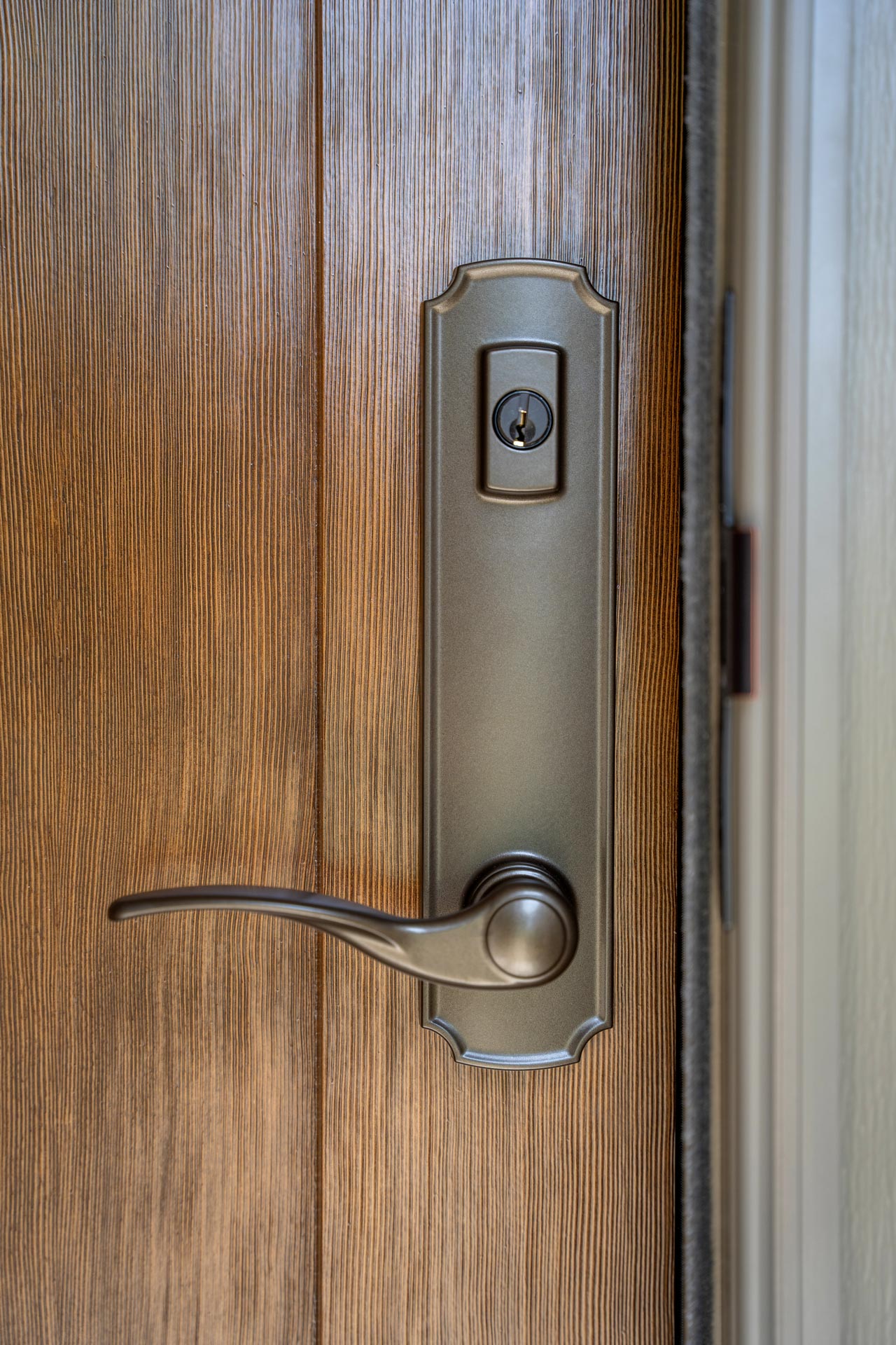 Trilennium® Eclipse Entry Door Hardware in Flat Bronze