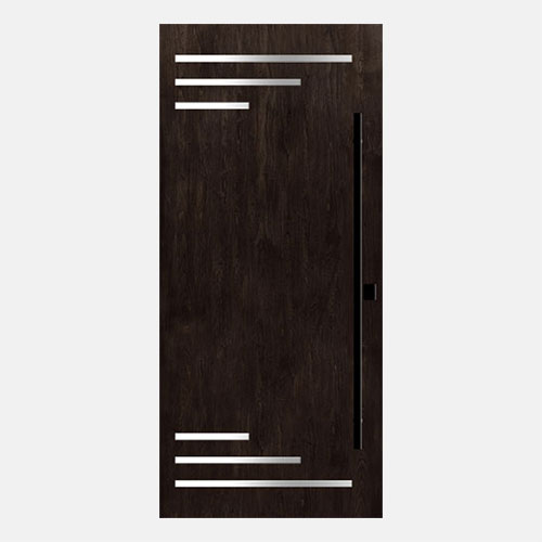 Isolated image of a ProVia® Signet® Cherry 001-INL6 Inscribed Door in Coffee-Bean stain