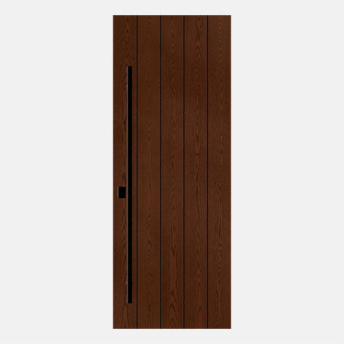 Isolated image of a ProVia® Ascent™ 001-INS4 Inscribed Door in Truffle stain