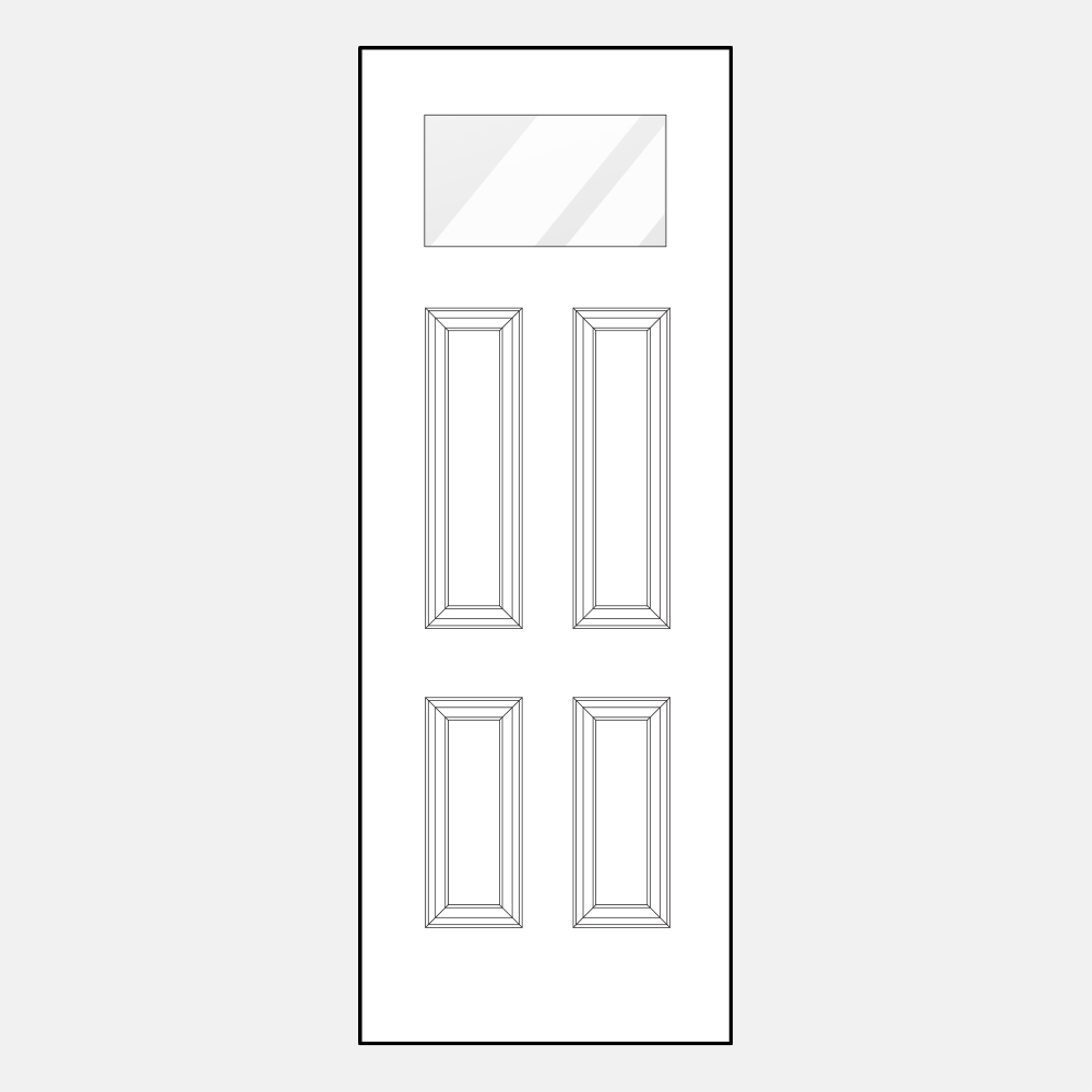 420-4P 8′ Entry Door Style
