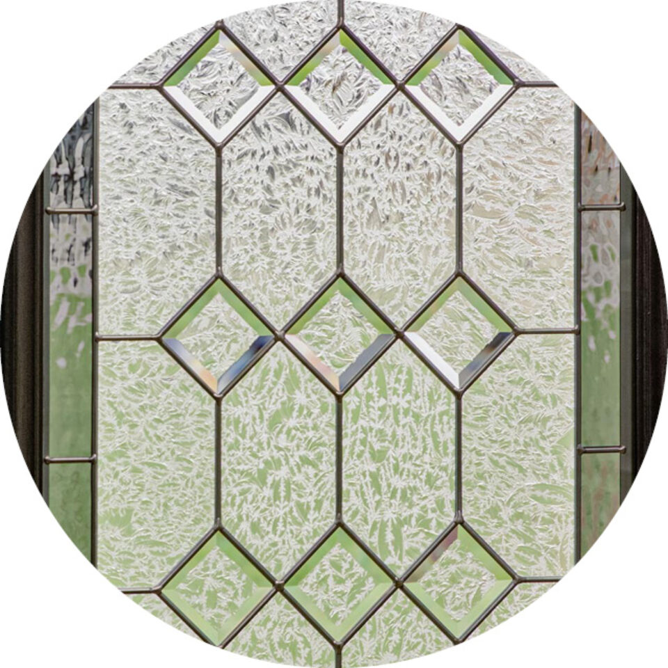 Small circle selector image showing ProVia® Constance decorative glass for entry doors and windows
