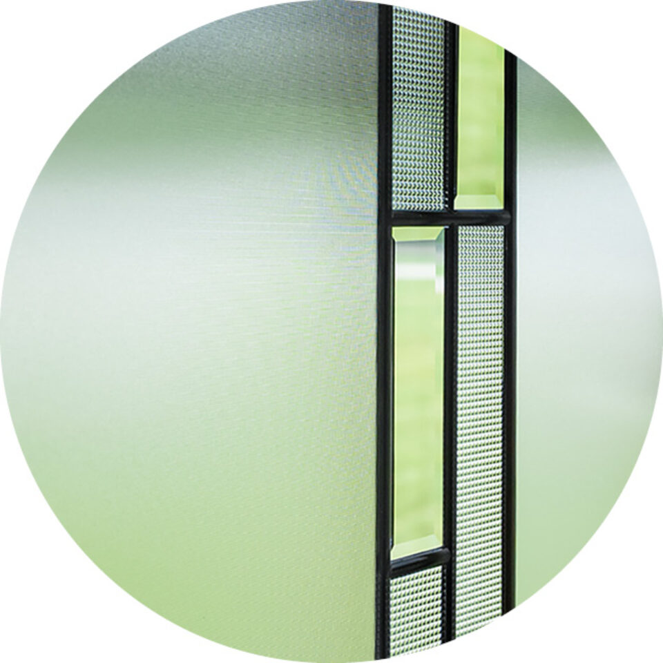 Small circle selector image showing ProVia® Genesis decorative glass design for doors and windows