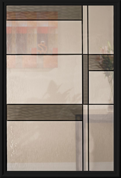 Manhattan decorative glass for entry doors or decorative glass windows