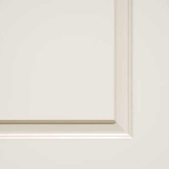 Closeup image of ProVia® Ascent™ fiberglass entry door with smooth skin
