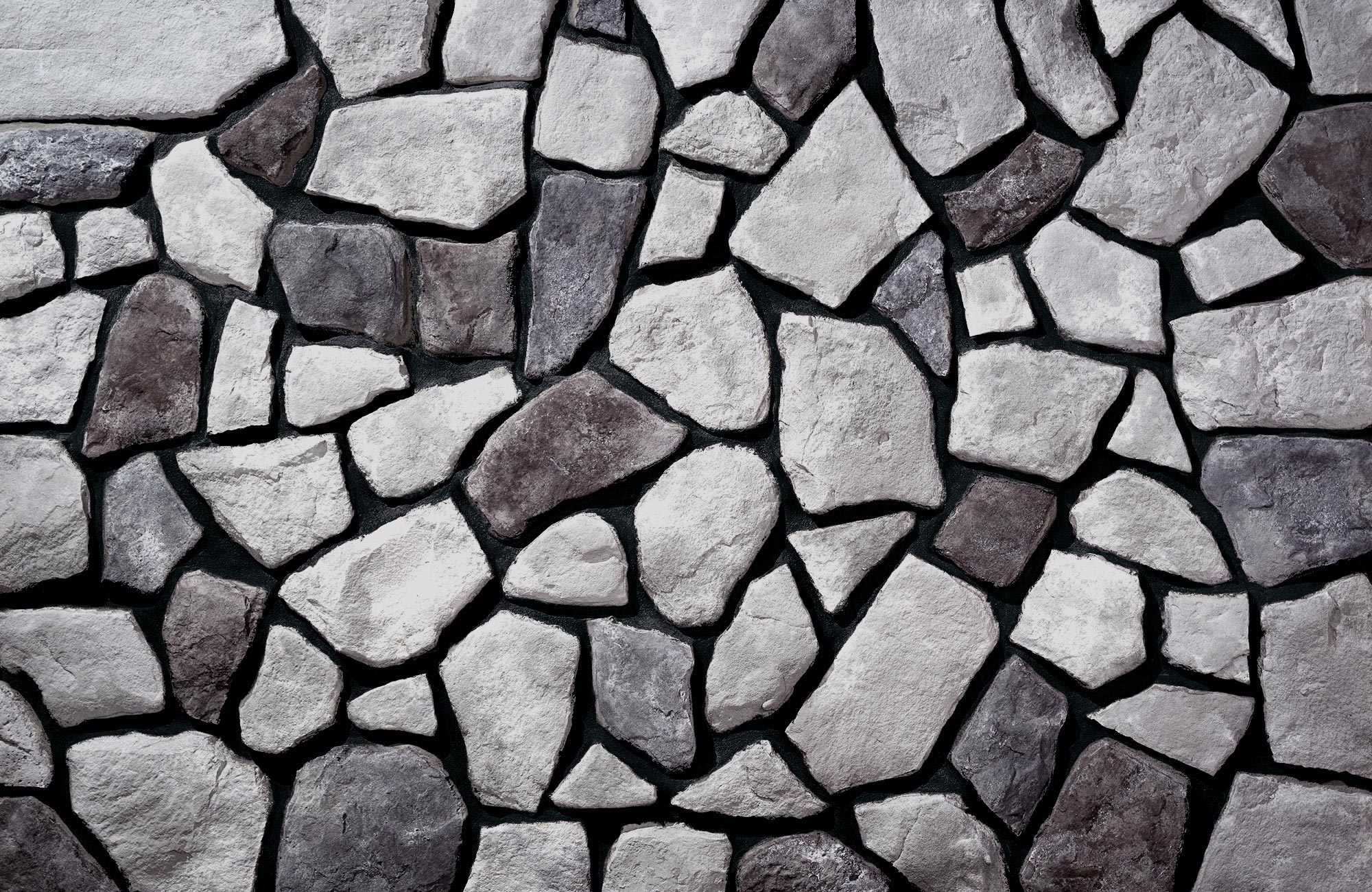 Fieldstone Breckenridge with Black Grout