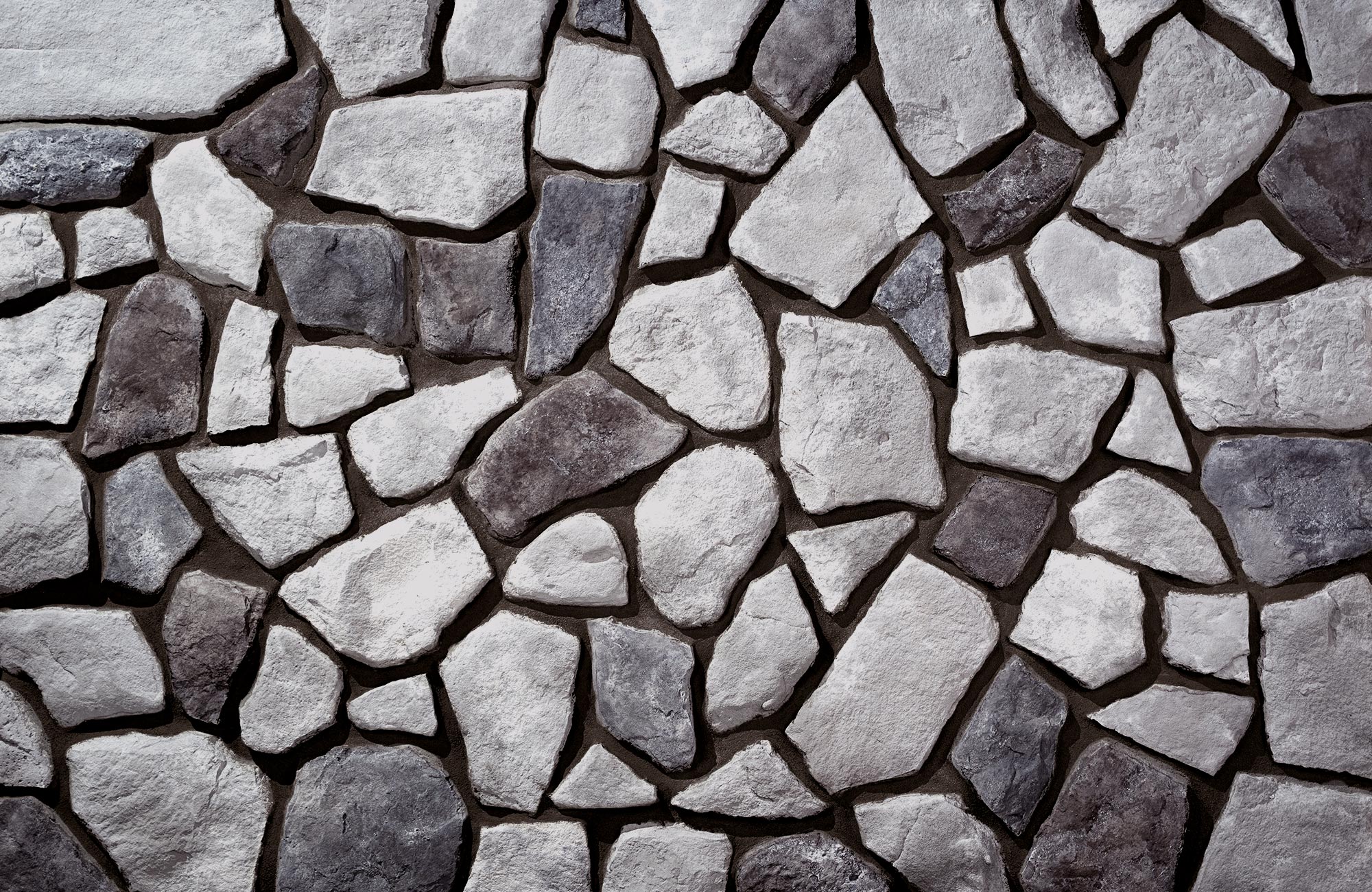 Fieldstone Breckenridge with Brown Grout