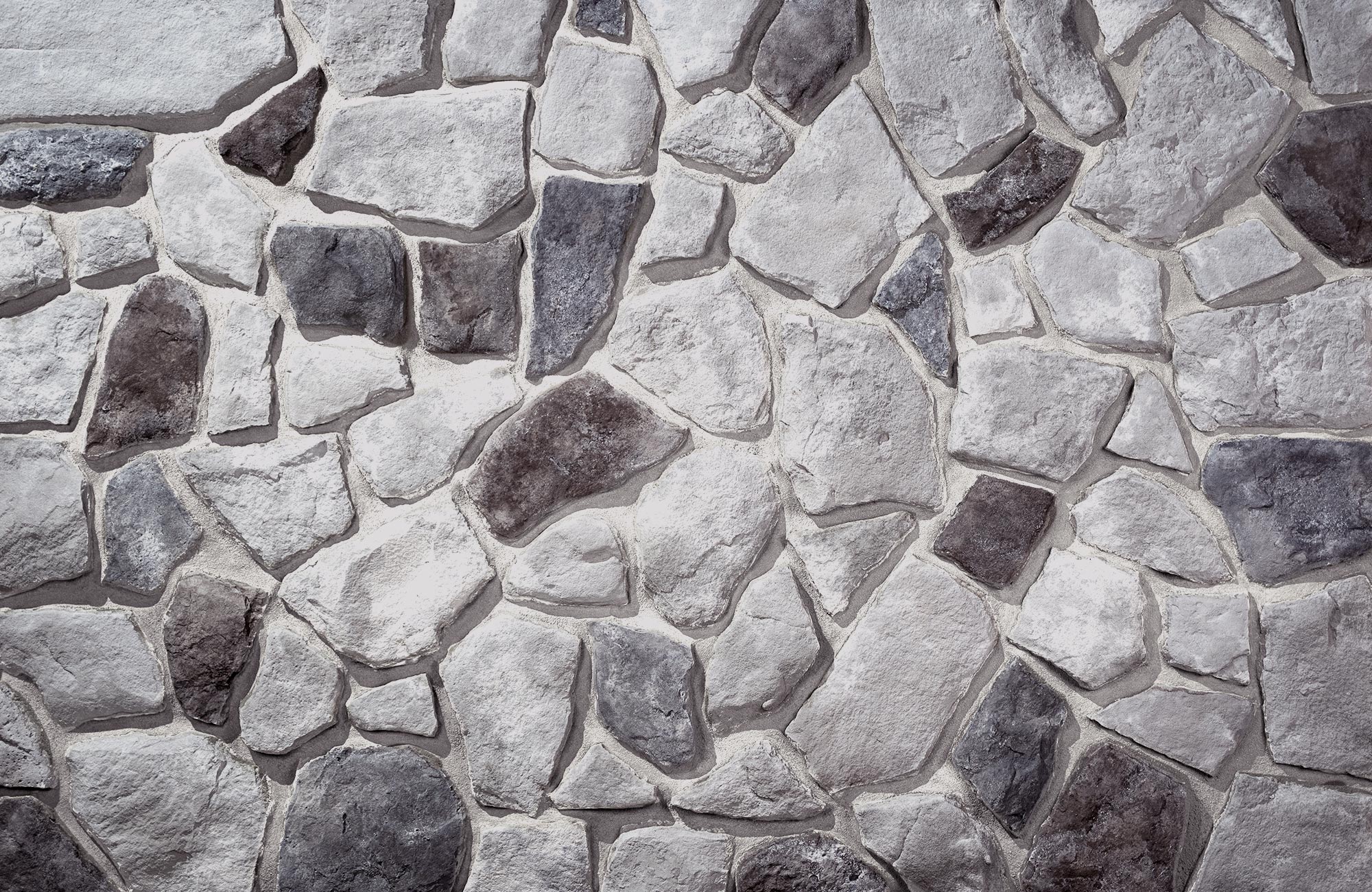 Fieldstone Breckenridge with White Grout