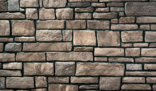 Terra Cut™ Midland manufactured stone veneer with Black Grout