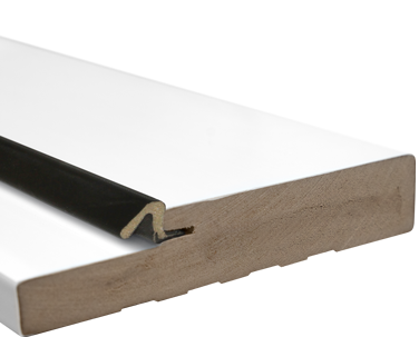 Isolated image of a piece of the PermaTech™ composite exterior door frame system for ProVia® entry doors