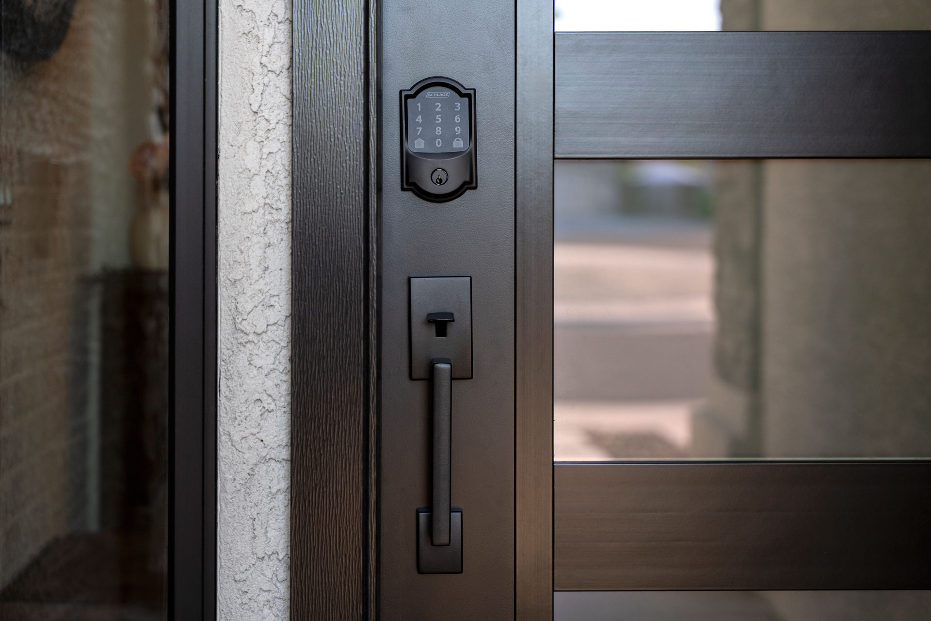 Schlage® Century Hardware with Encode Plus™ Smart WiFi Deadbolt in Black