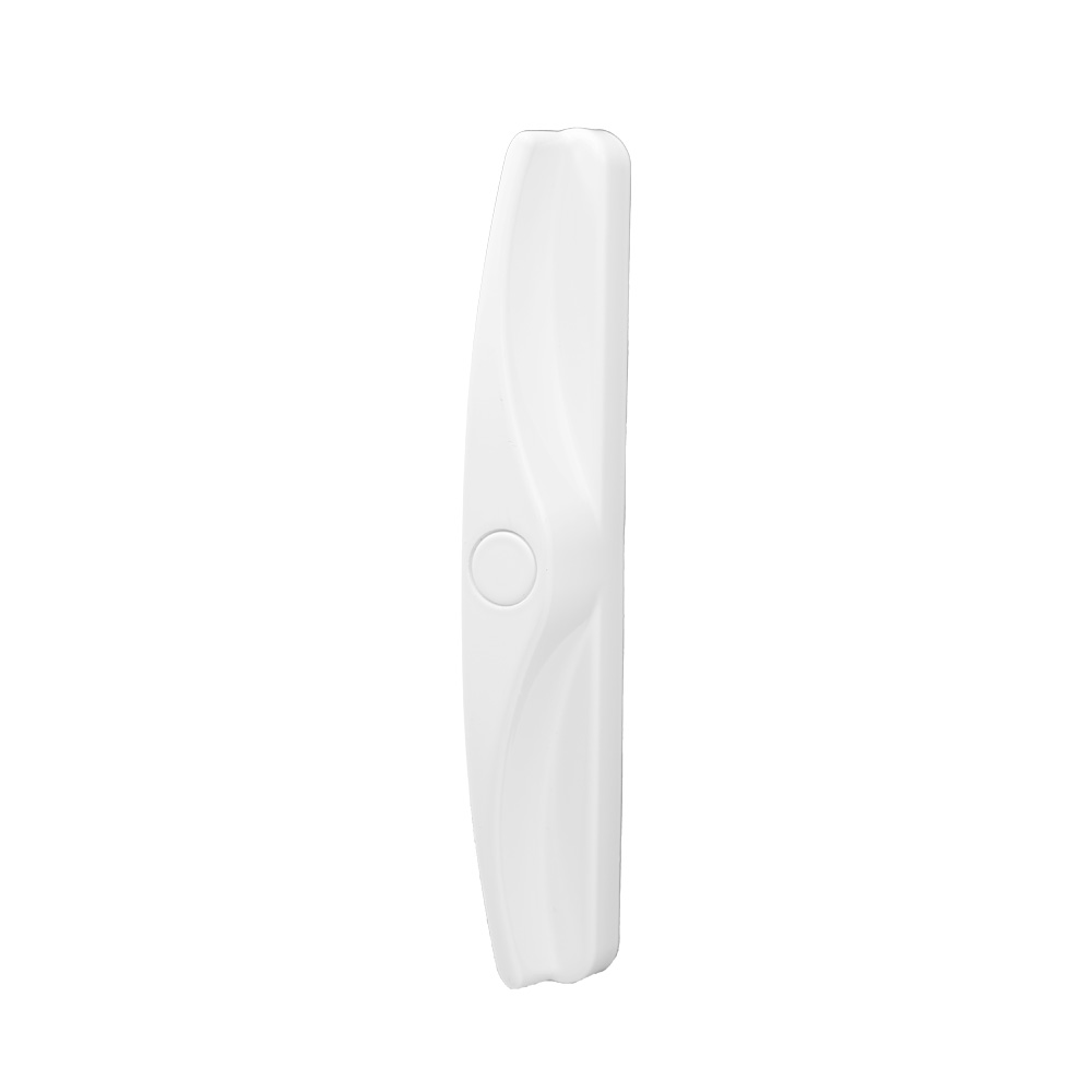 Isolated image of a White low-profile patio door hardware for ProVia® Aeris™, Endure™, and Aspect™ patio doors.