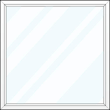 Line art illustration of a ProVia® picture window