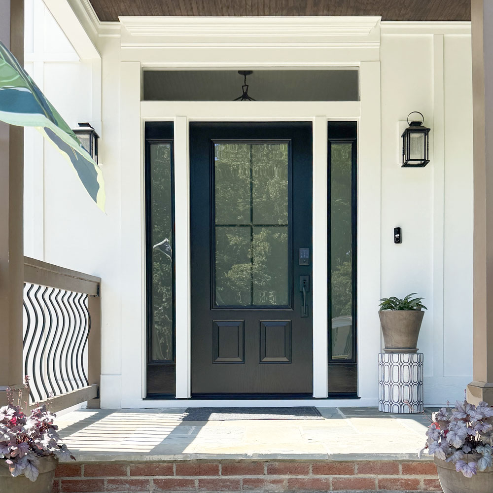 Charlene R. | Hillsborough, NC | Legacy™ 440 Woodgrain Textured Steel Entry Door with Sidelites