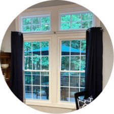 Amy B. | Springfield, VA | EcoLite™ Double Hung Windows and Transoms with Colonial Grids in White