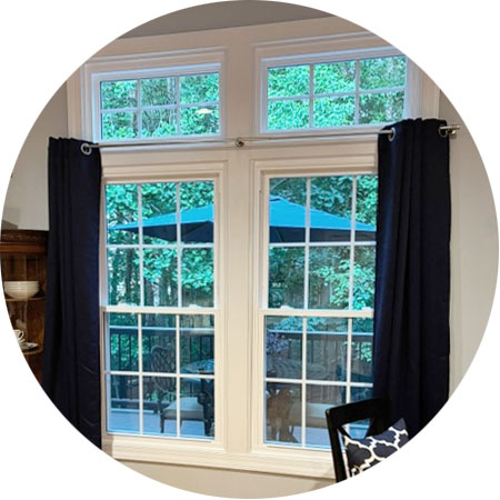 Amy B. | Springfield, VA | EcoLite™ Double Hung Windows and Transoms with Colonial Grids in White