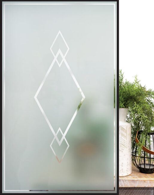 ProVia Trinity silk screen glass design