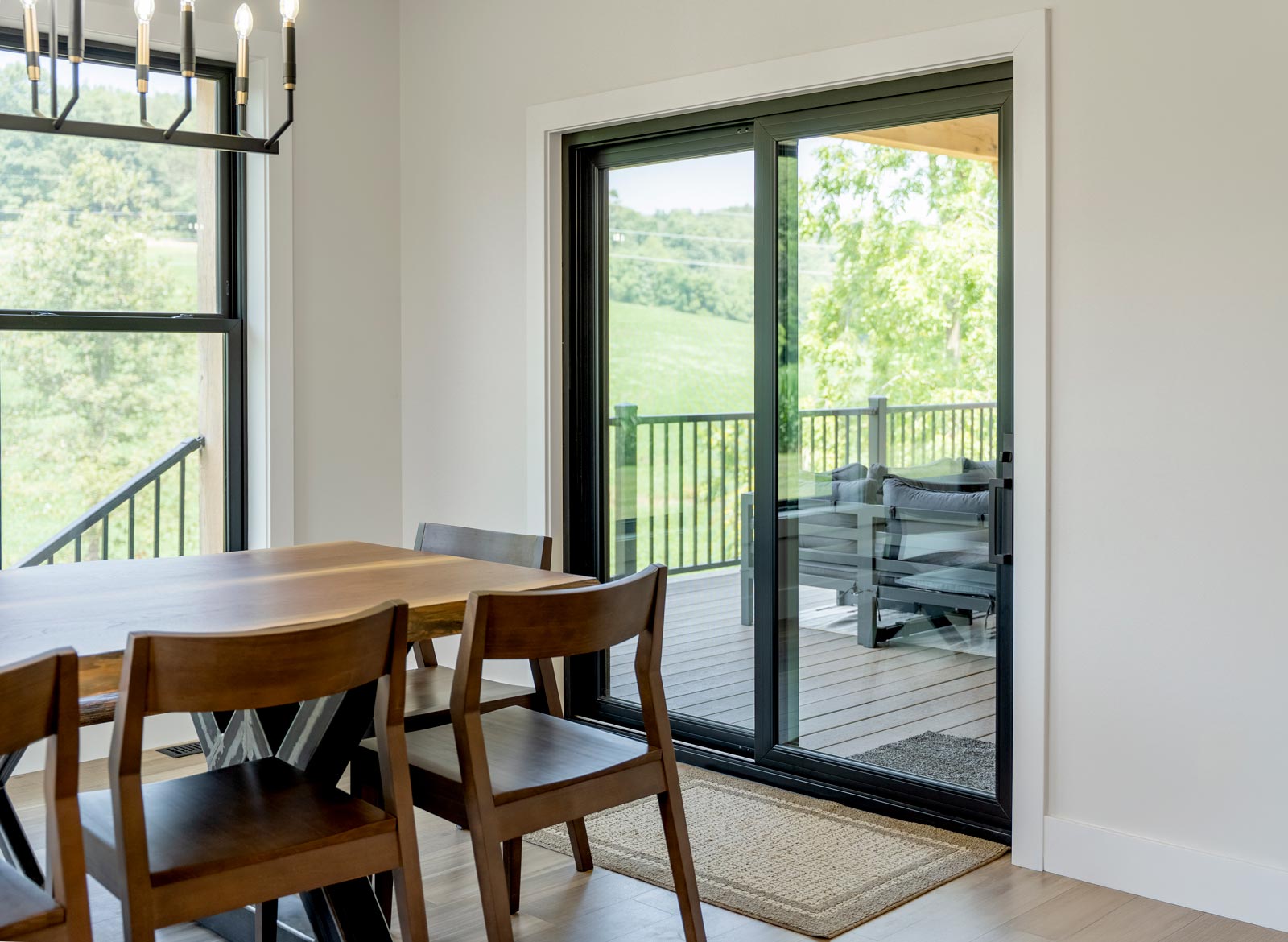 Endure™ 2-Lite Patio Door in Textured Matte Coal Black