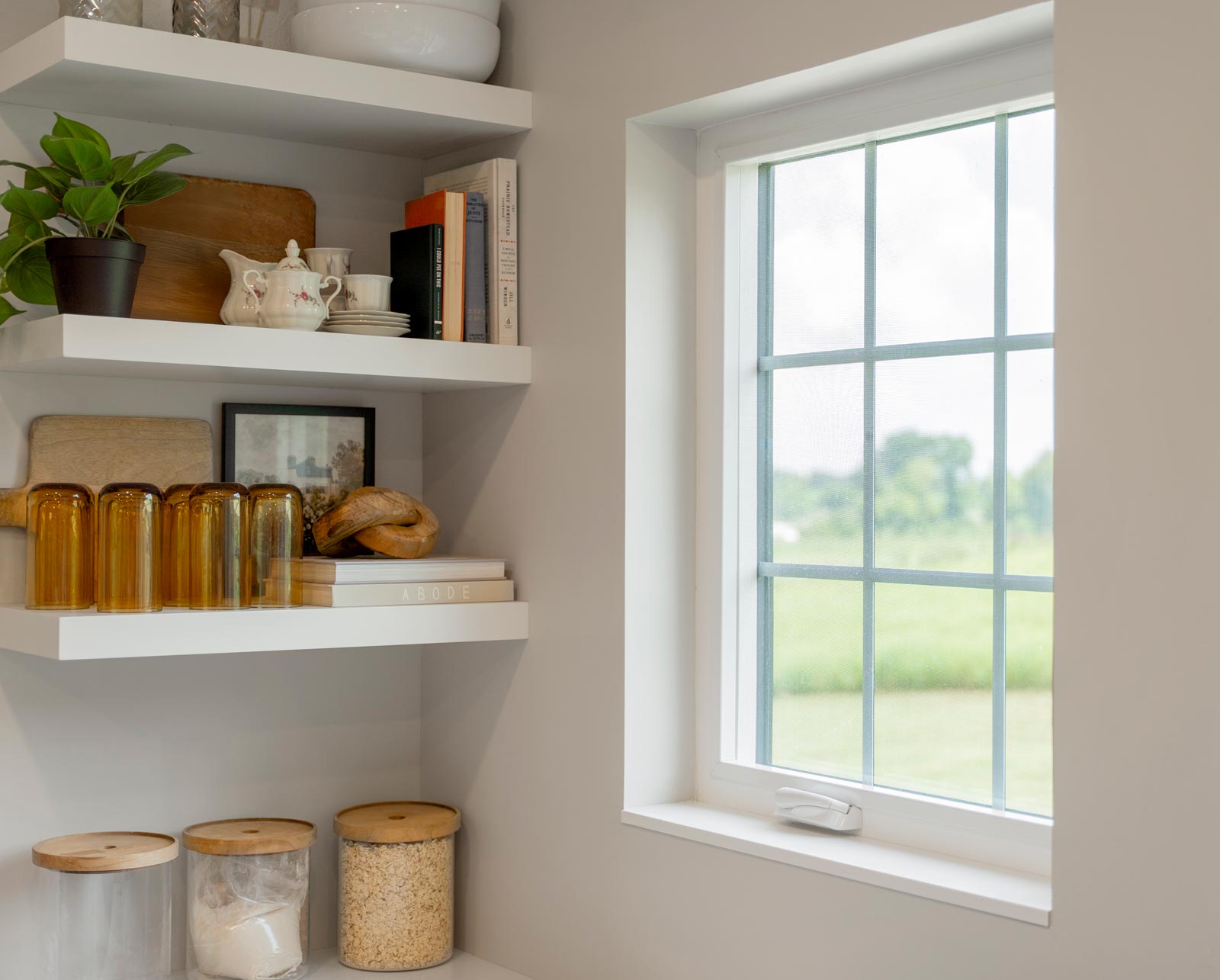 Endure™ Casement Window in White with Colonial Grids