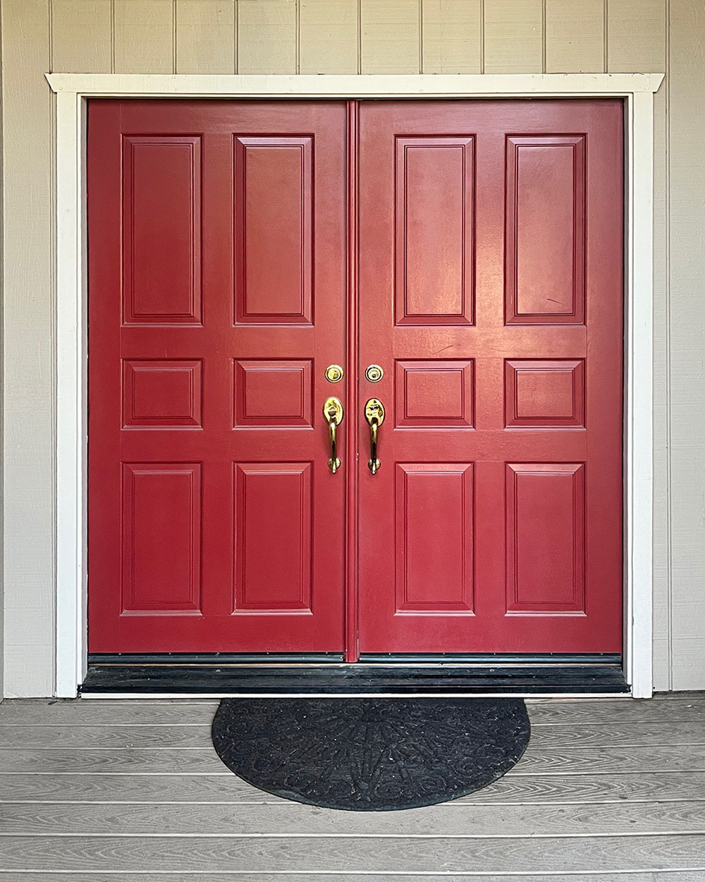 Jeremy M. Signet® Smooth 460-M3 French Door in Rustic Bronze Before