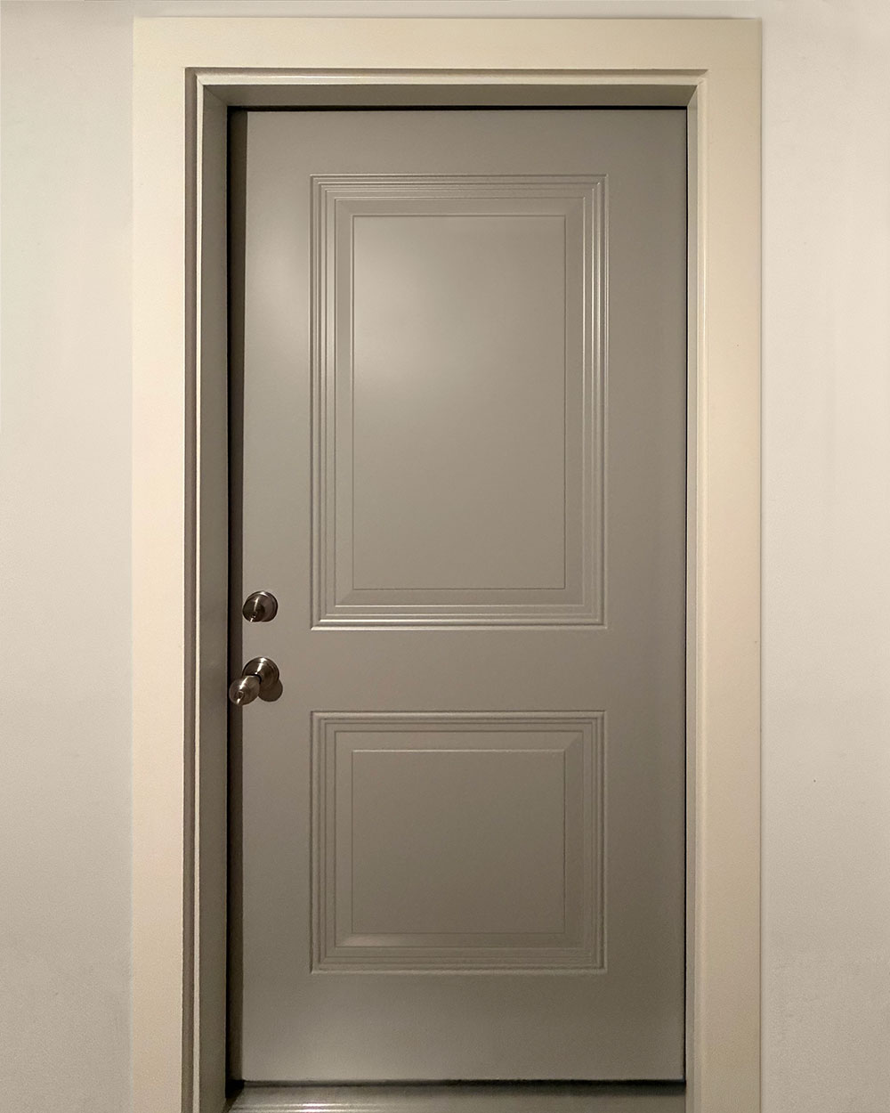 Keenan S. Legacy™ 002 Doors in Sterling Gray After