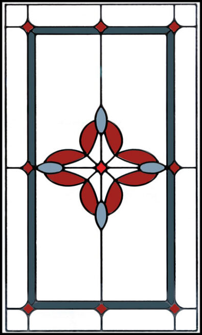 Isolated image of the ProVia® Art Glass style named Haven, which can be used in ProVia doors and windows to create a unique stained glass look