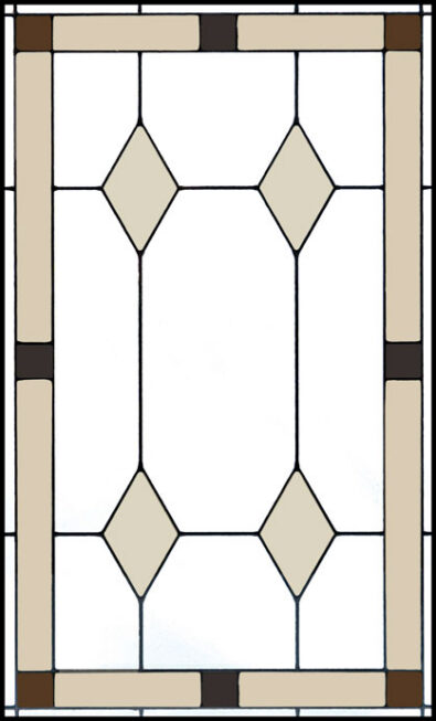 Isolated image of the ProVia® Art Glass style named Vintage, which can be used in ProVia doors and windows